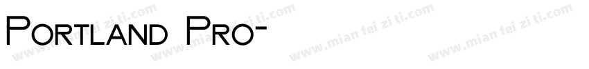 Portland Pro字体转换